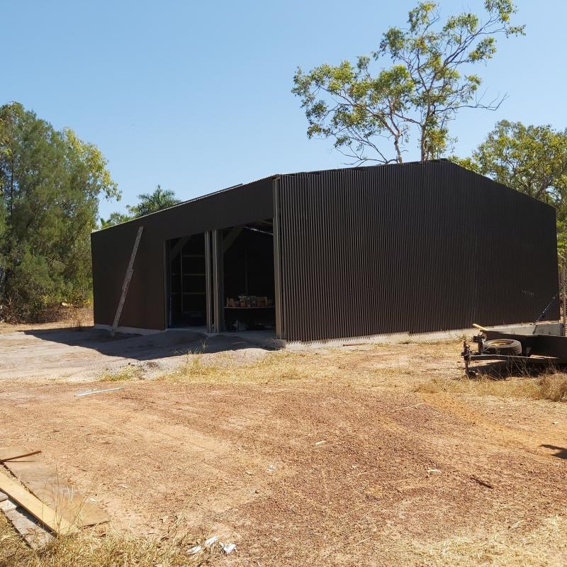 Kim from Humpty Doo, NT loves COLORBOND® steel. Roofing, Walling, Sheds made from COLORBOND® steel in colour Ironstone®