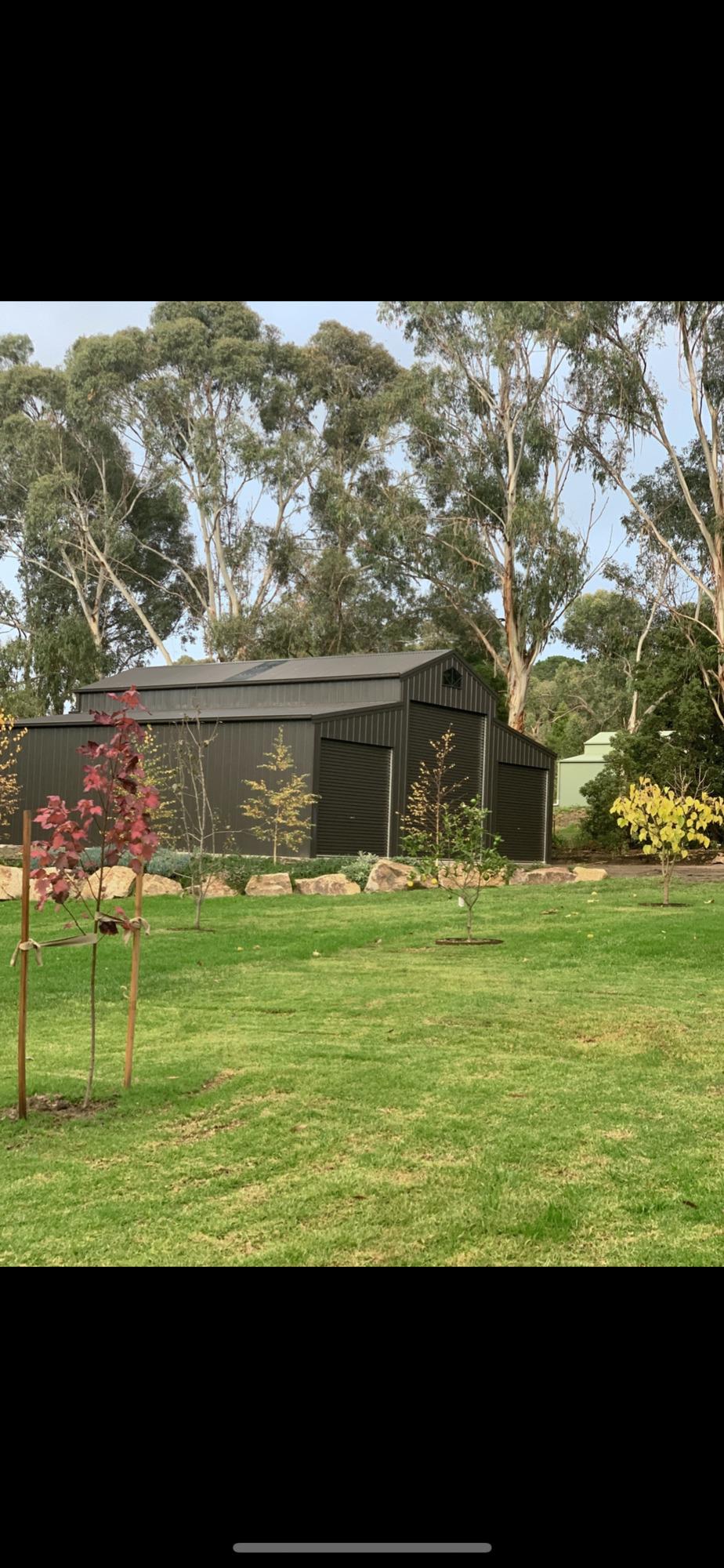 Rebecca from Tyabb, VIC loves COLORBOND® steel. Roofing, Guttering & Fascia, Garage Doors, Sheds made from COLORBOND® steel in colour Monument®