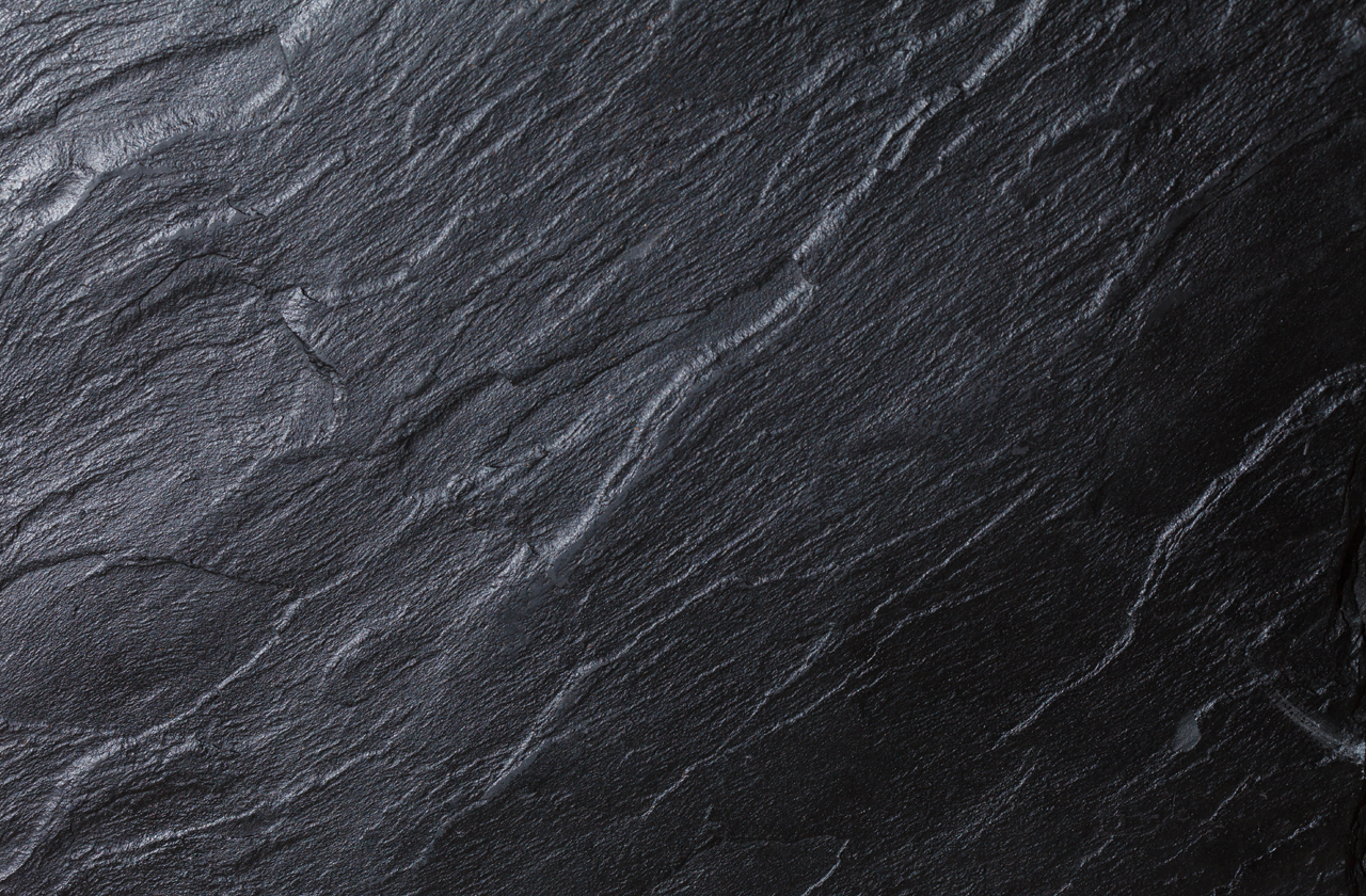 COLORBOND® steel  Ironstone® inspiration.  Black Ironstone sedimentary rock