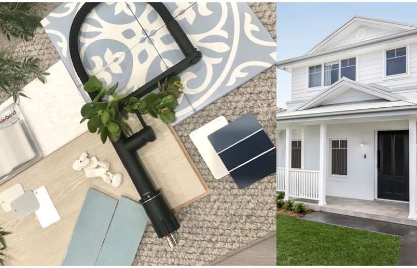 Natural Luxury Hamptons Flatlay' by Edgecliff Homes.  COLORBOND® steel in the colour Shale Grey® was selected for the roofing.