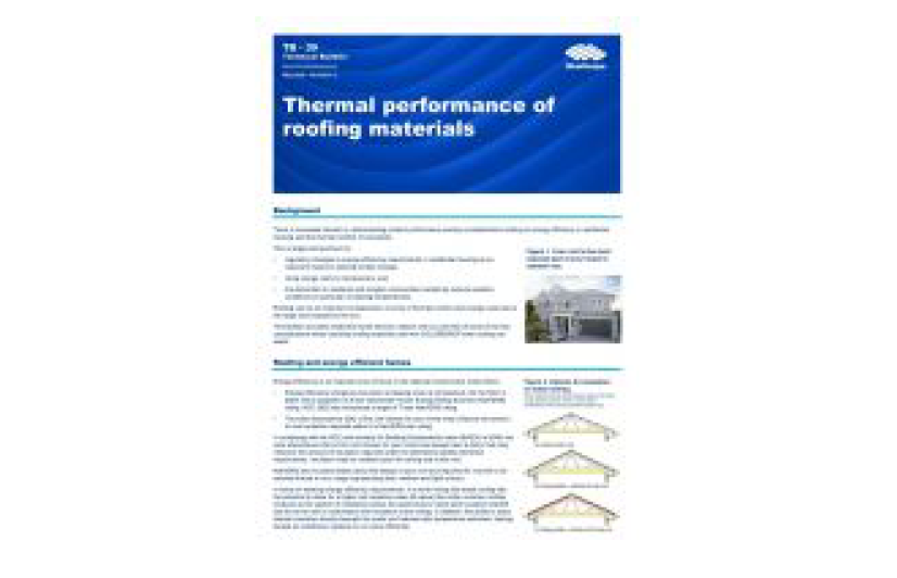 Technical Bulletin TB 39 - Thermal performance of roofing materials