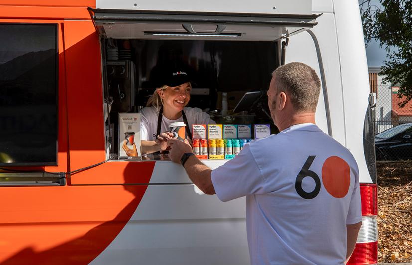 COLORBOND® steel - coffee van - celebrating 60 years