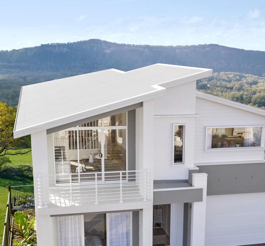 Wahroonga House with COLORBOND(R) steel in Wooldland Grey in a classic finish