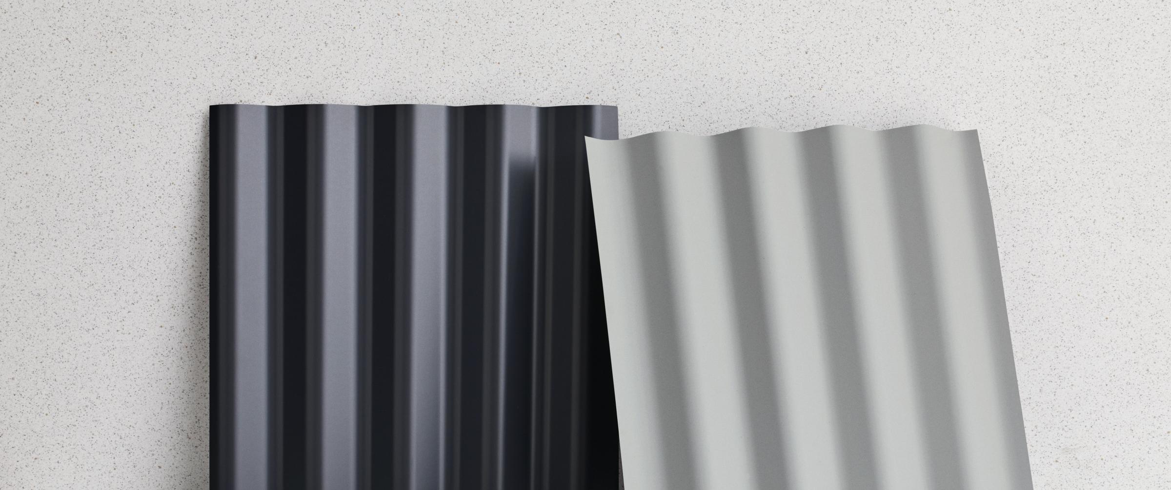 metal samples of corrugated COLORBOND® steel 