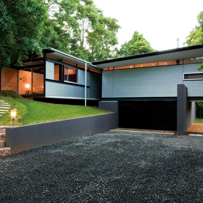 House Foxground NSW. Roofing: Stramit Capacity Plus™ profile in the colour Shale Grey®. Louise Nettleton Architect