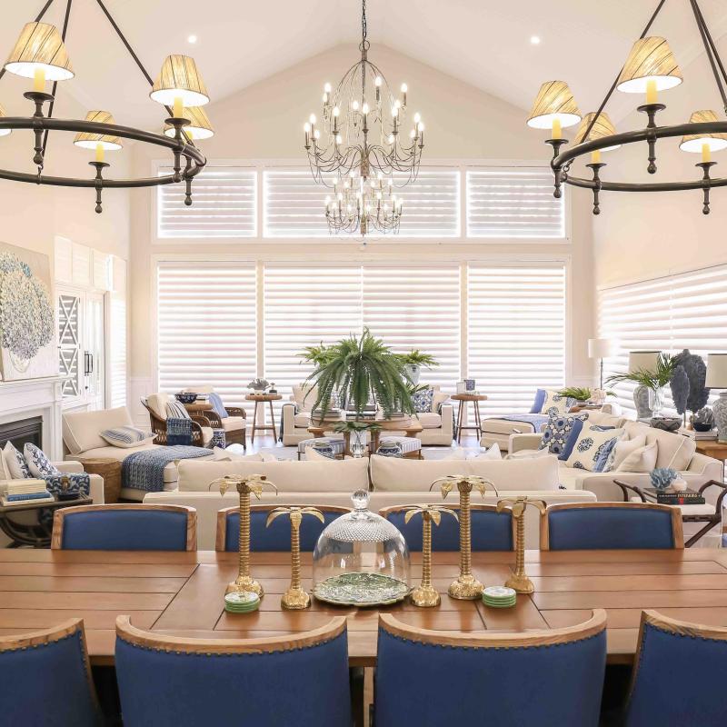 Hamptons Farmhouse' by Indah Island Interior Designers. Interior Designer Natalee Bowen chose COLORBOND® steel Surfmist® Matt for her Hamptons dream house.