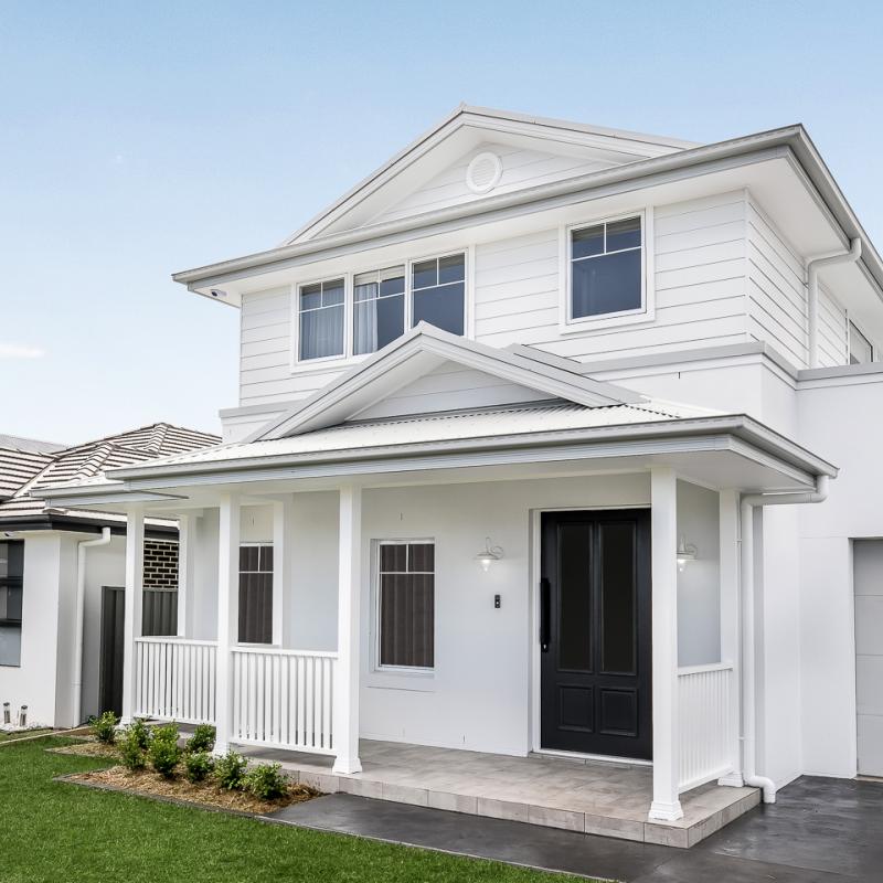 Natural Luxury Hamptons Flatlay' by Edgecliff Homes.  COLORBOND® steel in the colour Shale Grey® was selected for the roofing.