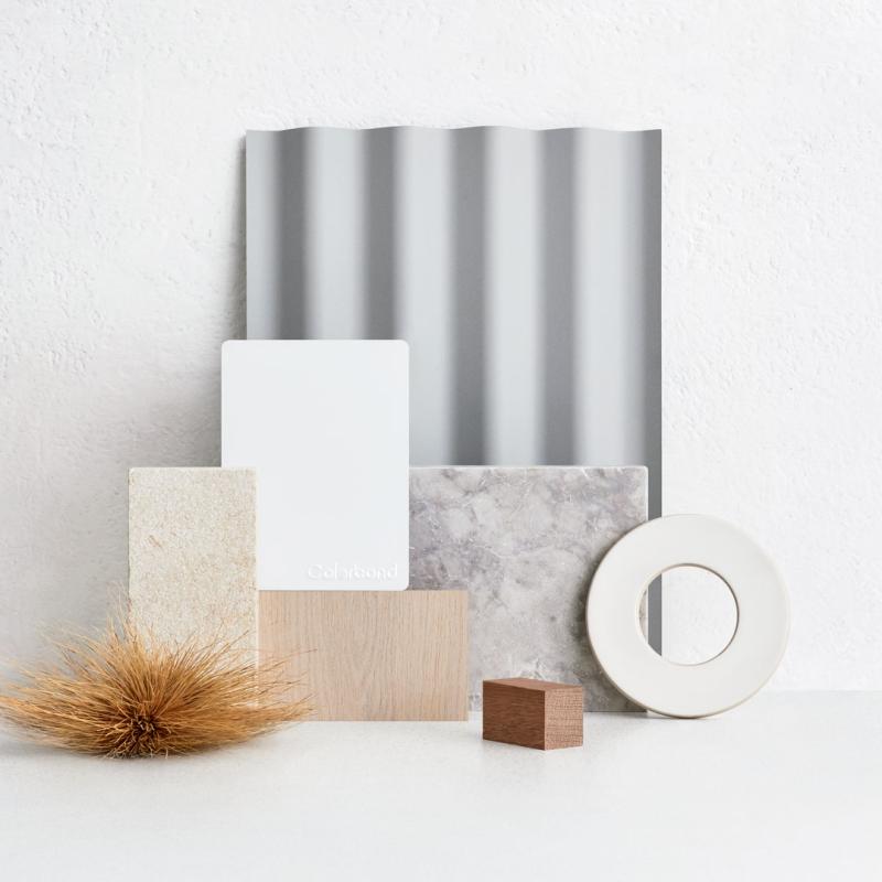 Pale Tone Flatlay with COLORBOND® steel Shale Grey™ and Dover White™