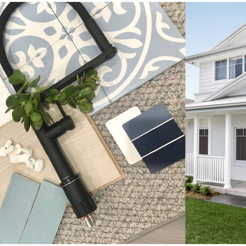 Natural Luxury Hamptons Flatlay' by Edgecliff Homes.  COLORBOND® steel in the colour Shale Grey® was selected for the roofing.