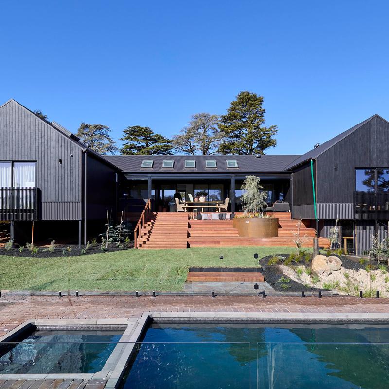 The Block 2025 House 1 Backyard