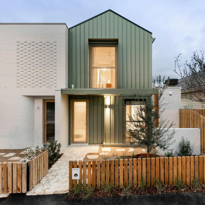 COLORBOND® steel Brunswick East Dual Occupancy development