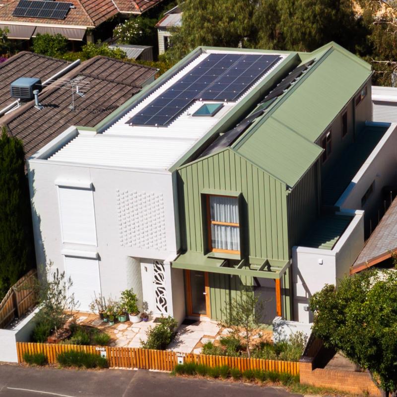 COLORBOND® steel Brunswick East Dual Occupancy development