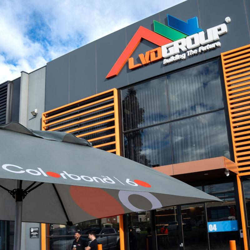 COLORBOND® steel coffee van visit to LVD Group