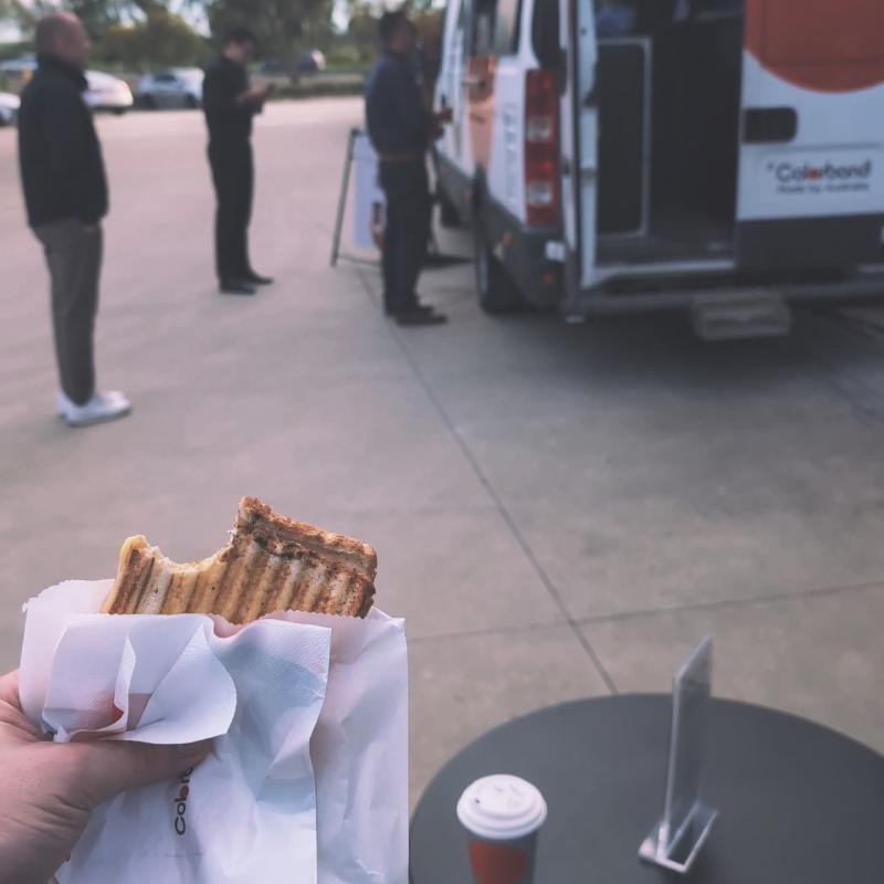 COLORBOND® steel coffee van - Celebrating 60 years, One coffee at a time