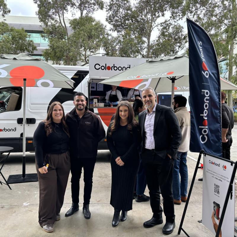 COLORBOND® steel coffee van - Celebrating 60 years, One coffee at a time
