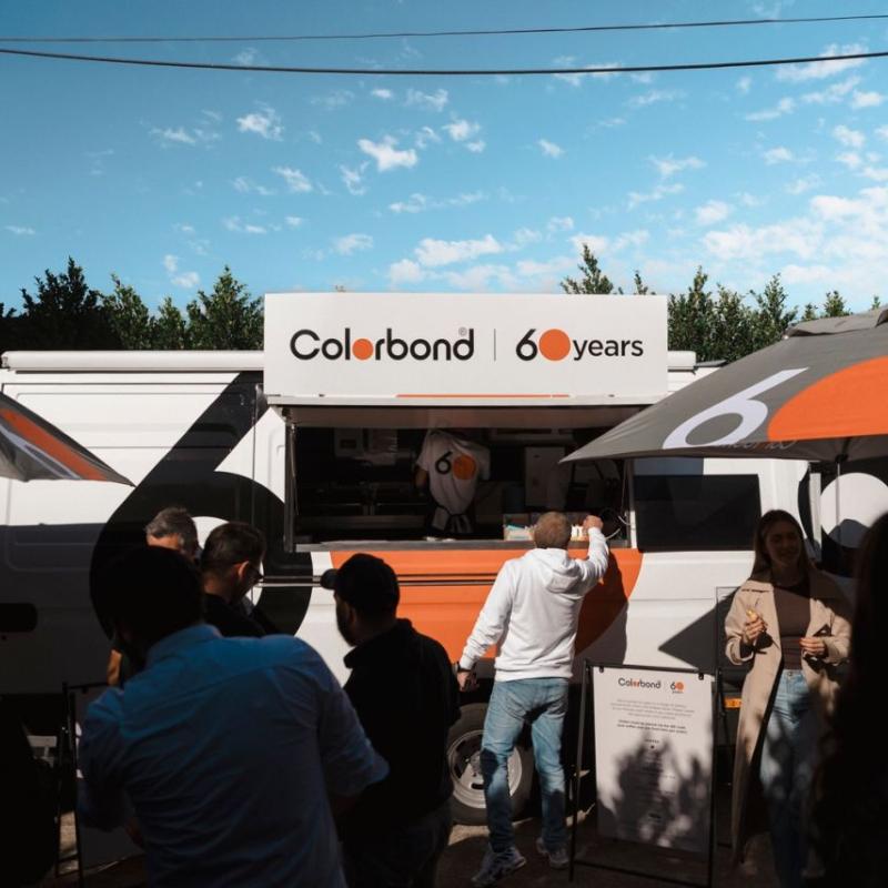 COLORBOND® steel coffee van - Celebrating 60 years, One coffee at a time