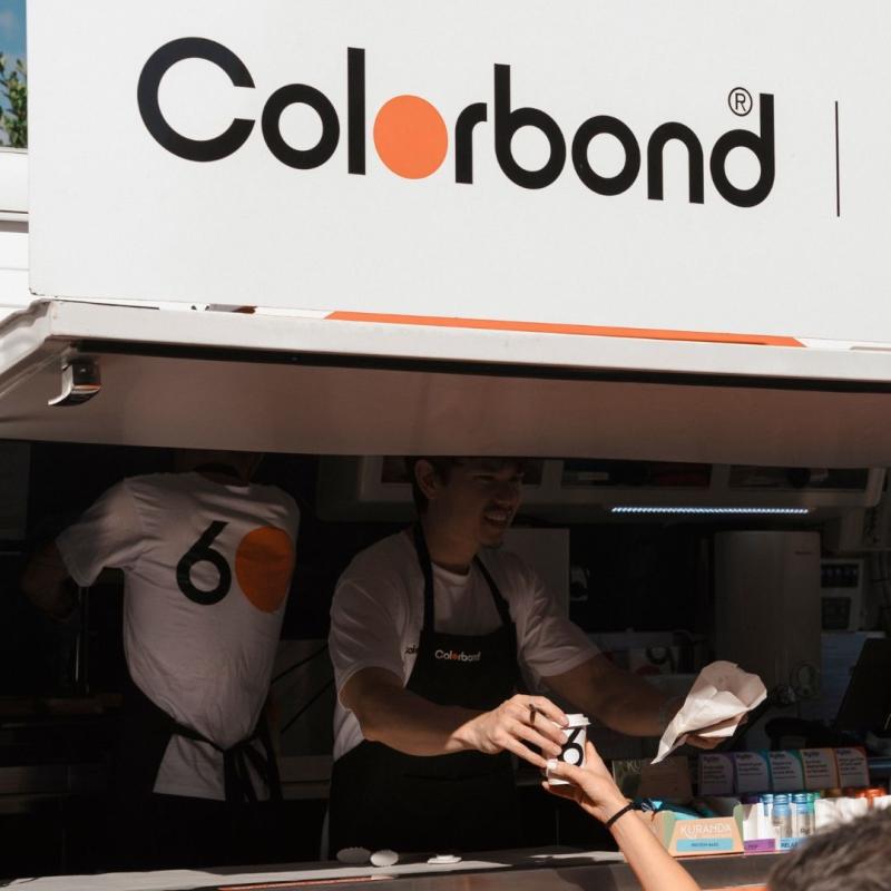 COLORBOND® steel coffee van - Celebrating 60 years, One coffee at a time