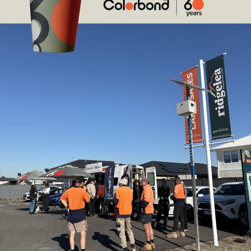 COLORBOND® steel coffee van - Celebrating 60 years, One coffee at a time
