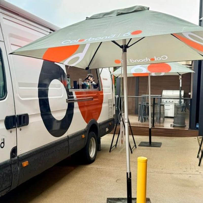 COLORBOND® steel coffee van - Celebrating 60 years, One coffee at a time