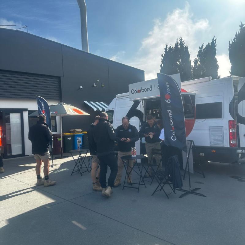 COLORBOND® steel coffee van - Celebrating 60 years, One coffee at a time