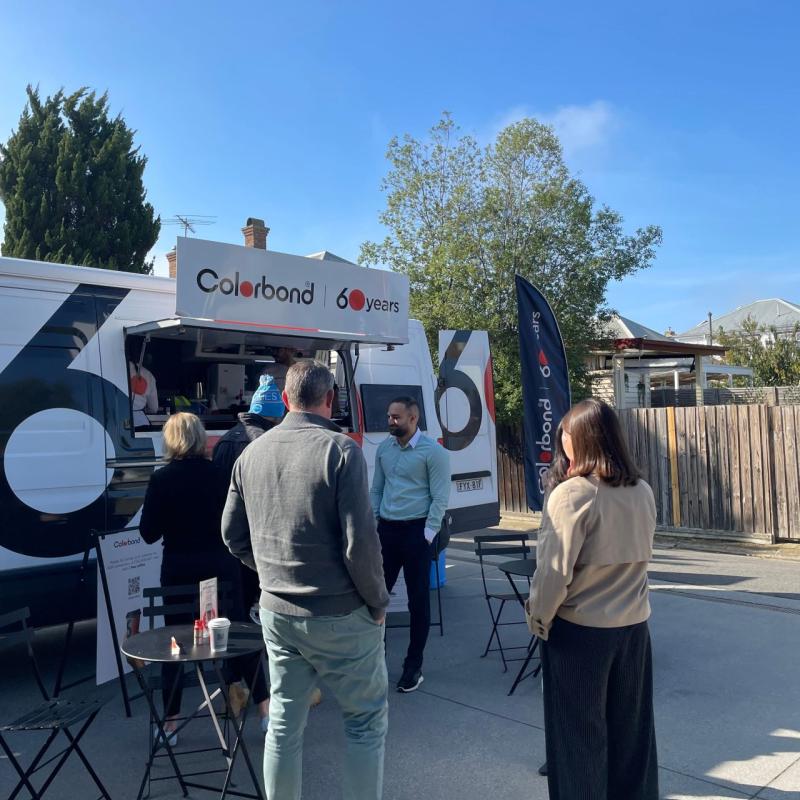 COLORBOND® steel coffee van - Celebrating 60 years, One coffee at a time