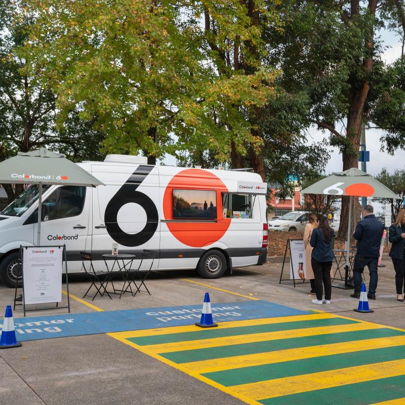 COLORBOND® steel coffee van - Celebrating 60 years, One coffee at a time