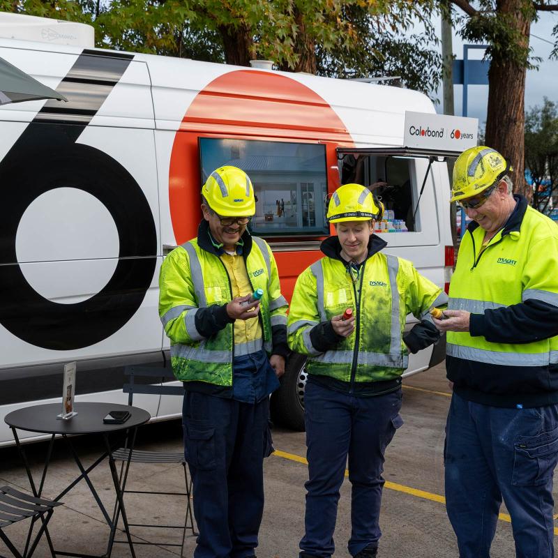 COLORBOND® steel coffee van - Celebrating 60 years, One coffee at a time