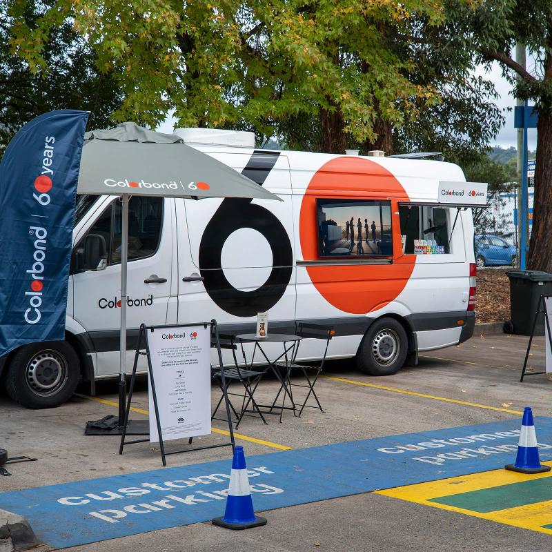 COLORBOND® steel coffee van - Celebrating 60 years, One coffee at a time