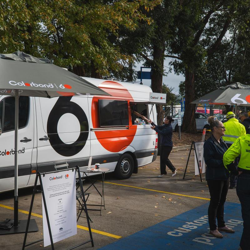 COLORBOND® steel coffee van - Celebrating 60 years, One coffee at a time