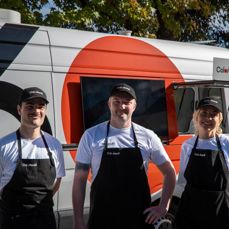 COLORBOND® steel coffee van - Celebrating 60 years, One coffee at a time