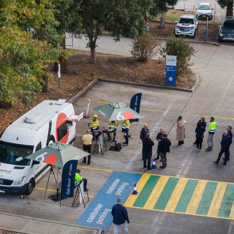 COLORBOND® steel coffee van - Celebrating 60 years, One coffee at a time