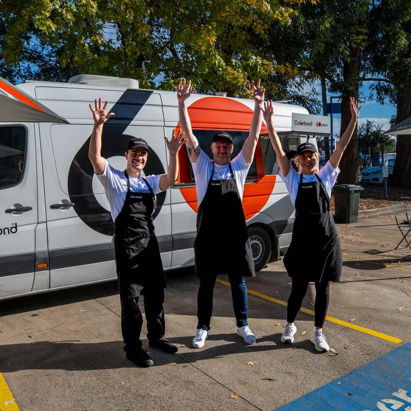 COLORBOND® steel coffee van - Celebrating 60 years, One coffee at a time
