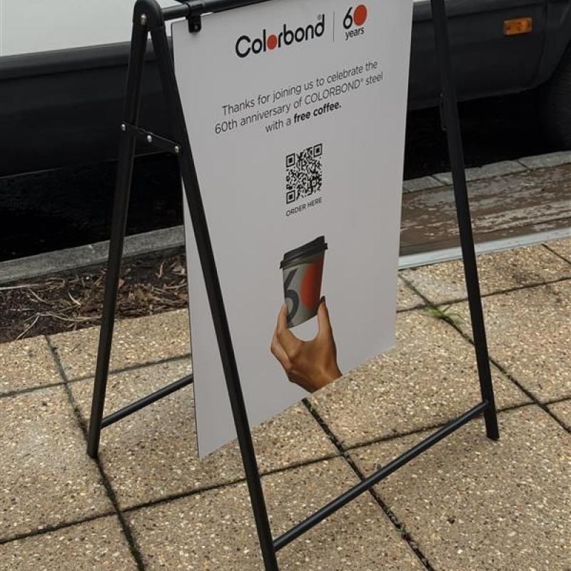 COLORBOND® steel coffee van - Celebrating 60 years, One coffee at a time