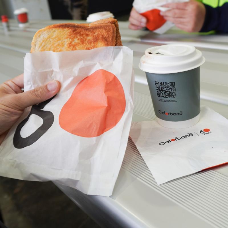 COLORBOND® steel coffee van - Celebrating 60 years, One coffee at a time