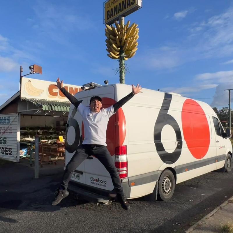 COLORBOND® steel coffee van - Celebrating 60 years, One coffee at a time