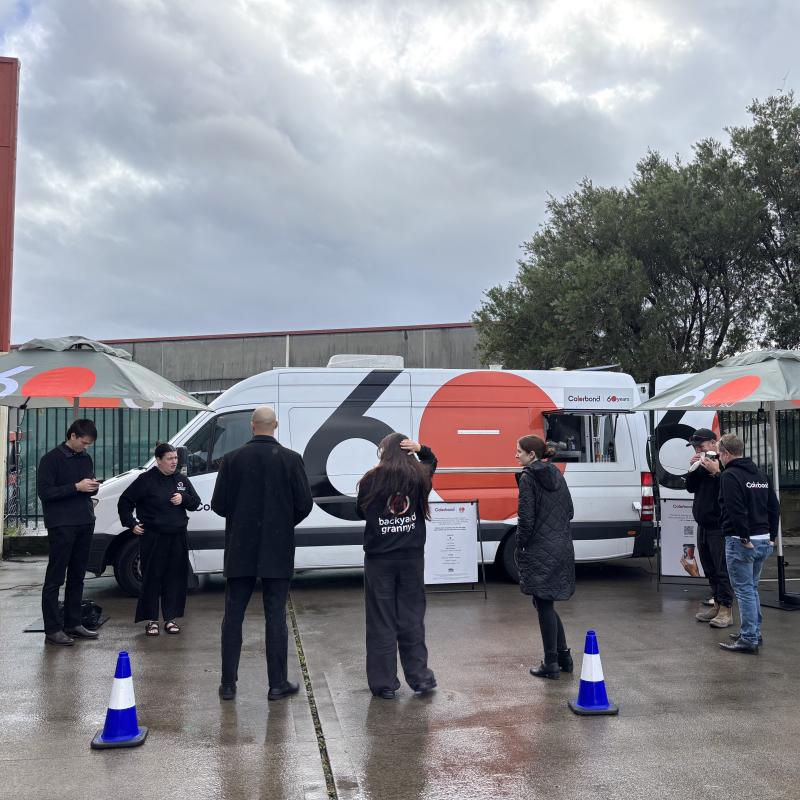 COLORBOND® steel coffee van - Celebrating 60 years, One coffee at a time