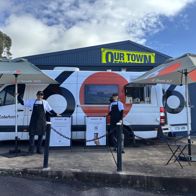 COLORBOND® steel coffee van - Celebrating 60 years, One coffee at a time