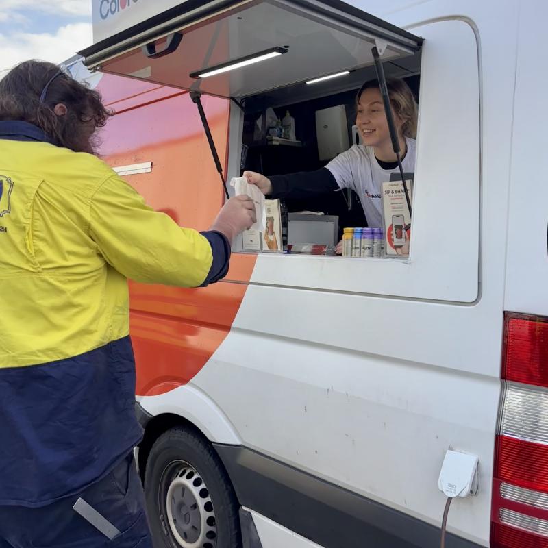 COLORBOND® steel coffee van - Celebrating 60 years, One coffee at a time