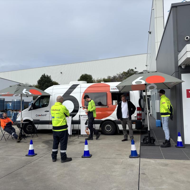 COLORBOND® steel coffee van - Celebrating 60 years, One coffee at a time
