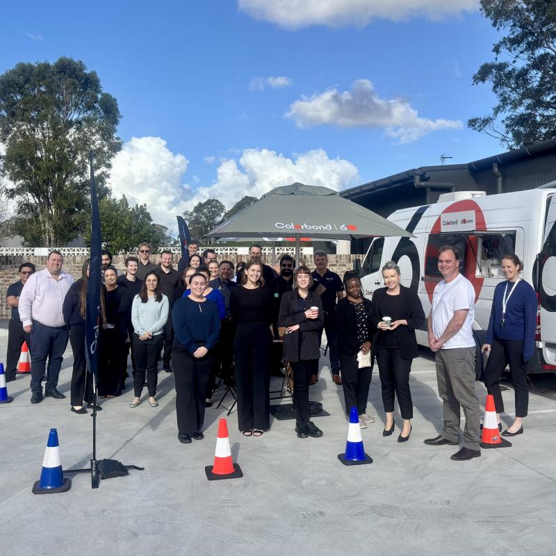 COLORBOND® steel coffee van - Celebrating 60 years, One coffee at a time