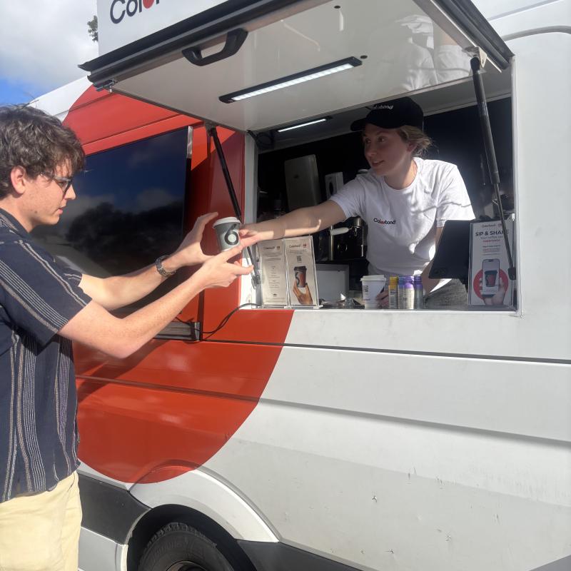 COLORBOND® steel coffee van - Celebrating 60 years, One coffee at a time