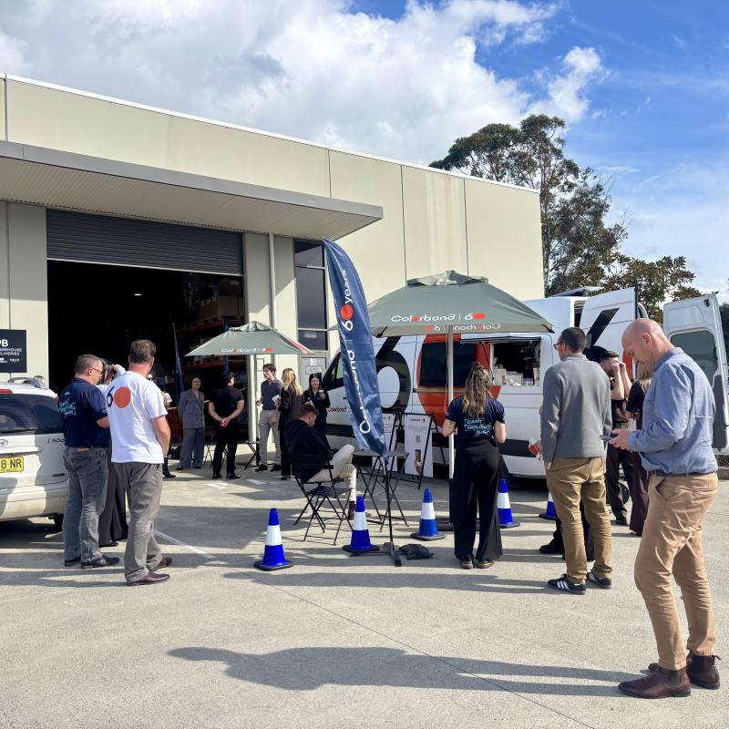 COLORBOND® steel coffee van - Celebrating 60 years, One coffee at a time