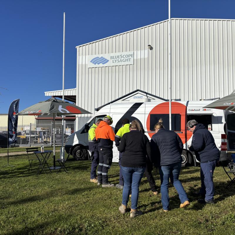 COLORBOND® steel coffee van - Celebrating 60 years, One coffee at a time