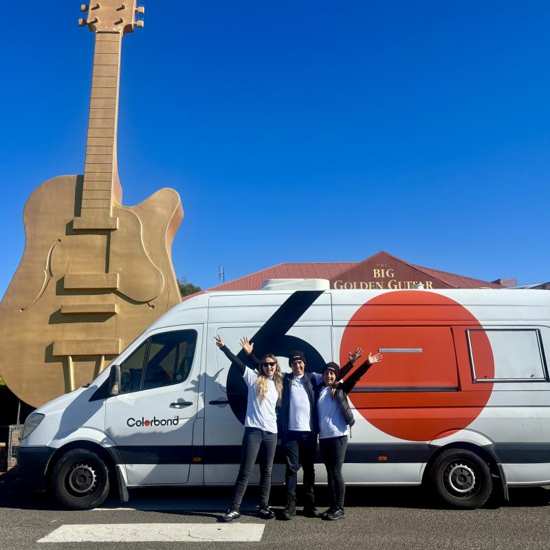 COLORBOND® steel coffee van - Celebrating 60 years, One coffee at a time