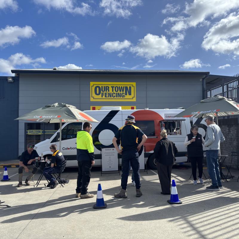 COLORBOND® steel coffee van - Celebrating 60 years, One coffee at a time