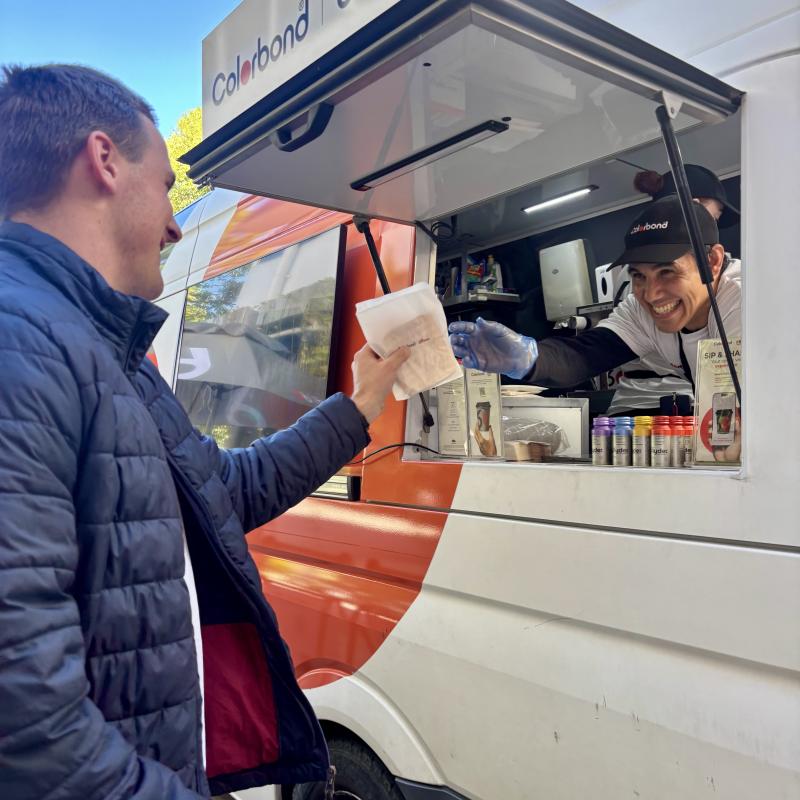 COLORBOND® steel coffee van - Celebrating 60 years, One coffee at a time