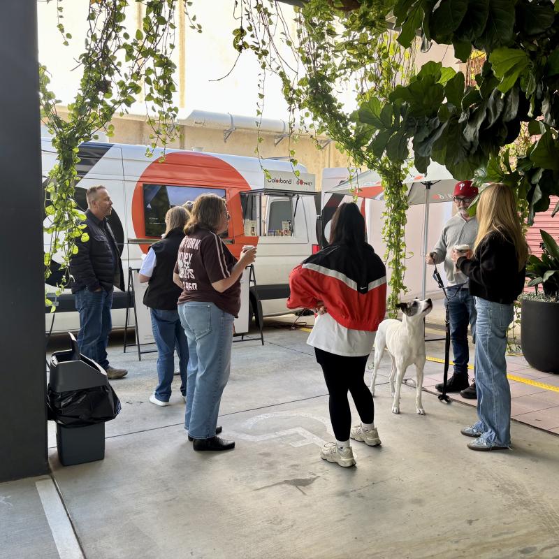 COLORBOND® steel coffee van - Celebrating 60 years, One coffee at a time