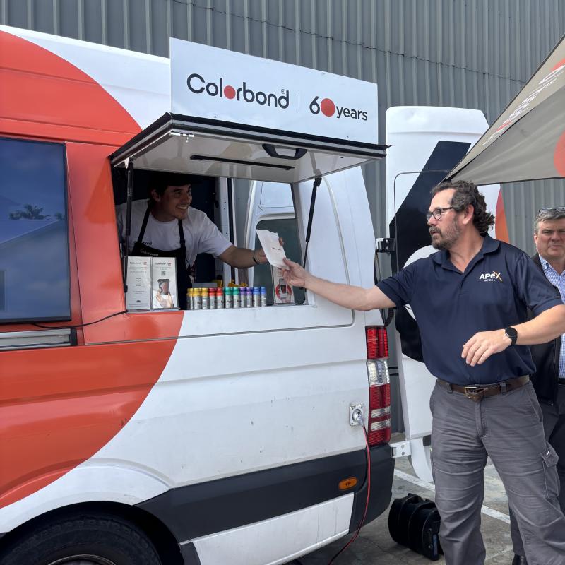 COLORBOND® steel coffee van - Celebrating 60 years, One coffee at a time