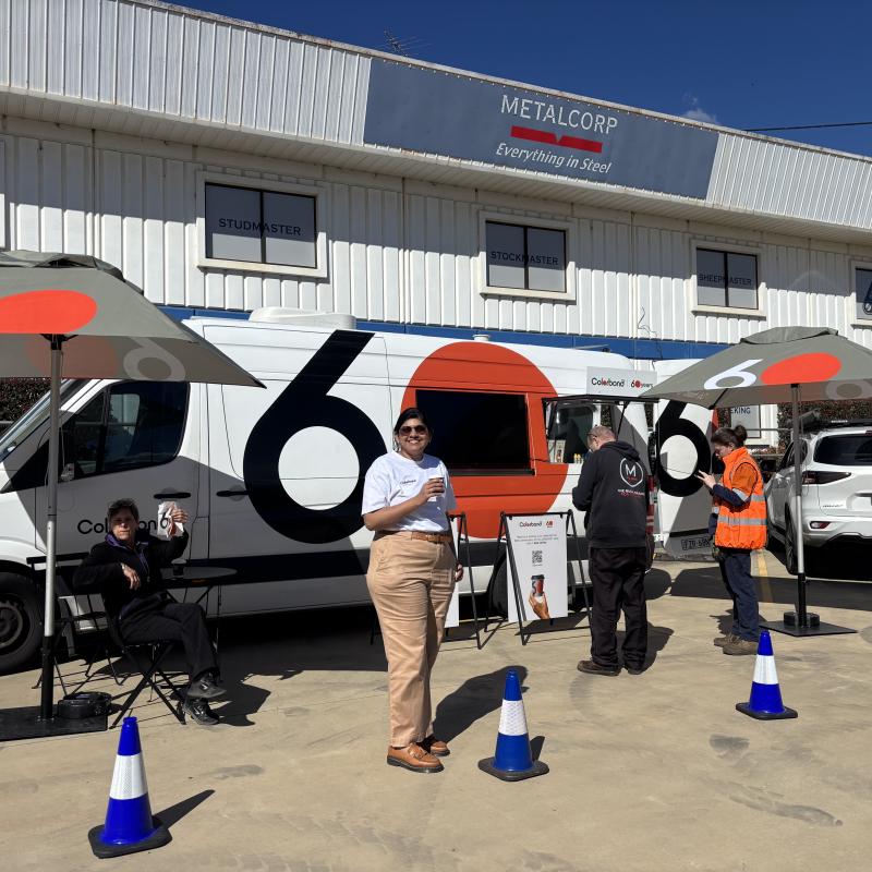COLORBOND® steel coffee van - Celebrating 60 years, One coffee at a time