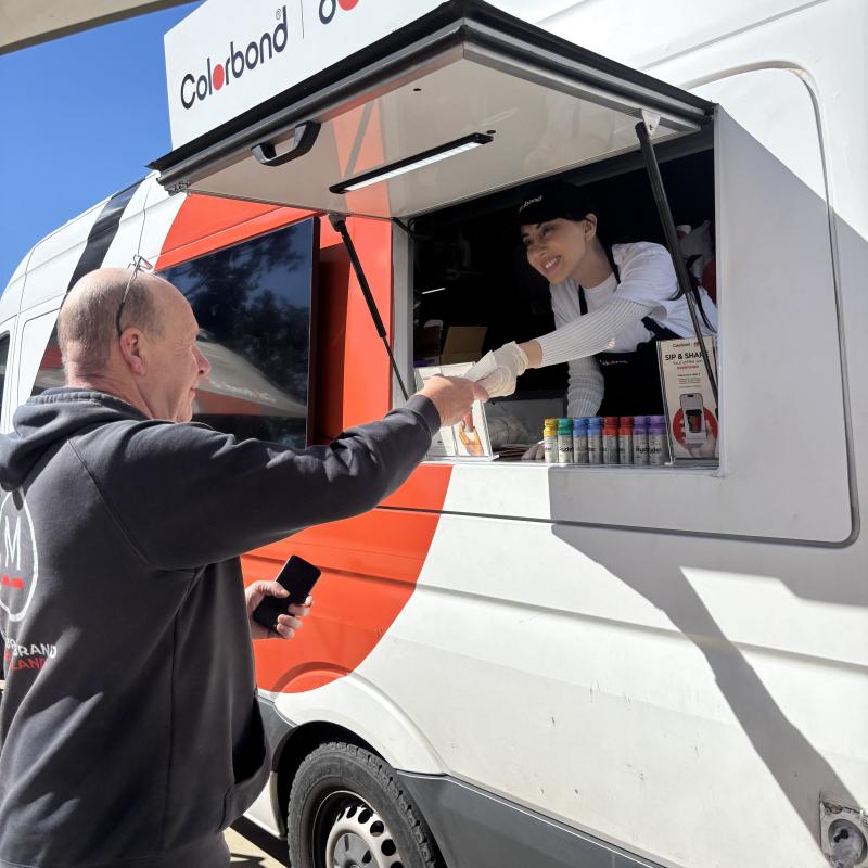 COLORBOND® steel coffee van - Celebrating 60 years, One coffee at a time